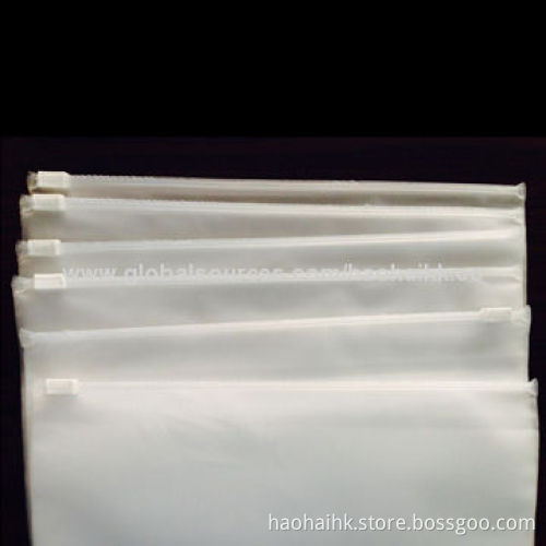 CPE Slider Reclosable Bag, Non-toxic, Tasteless, Soft